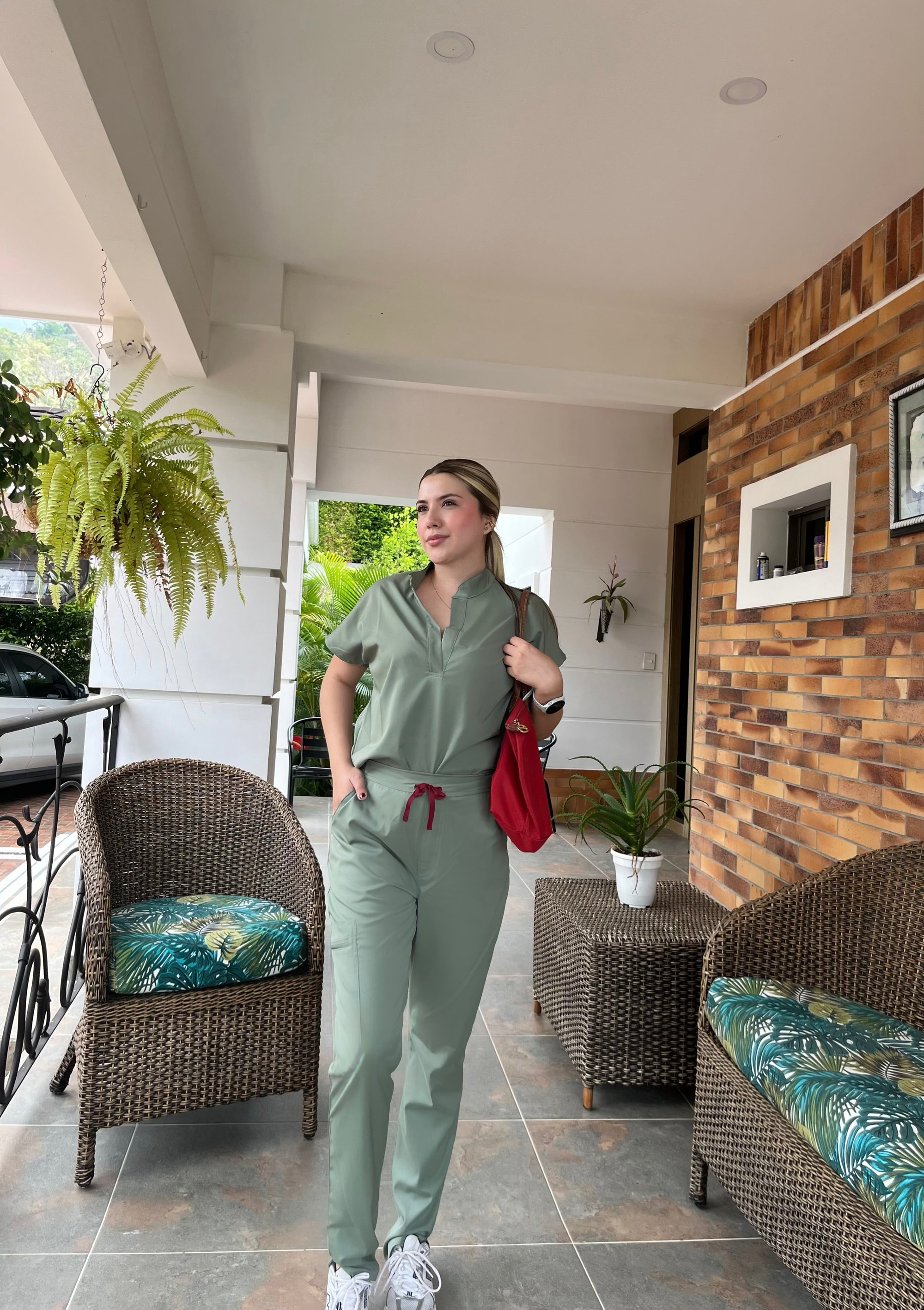 Glow Essential Olive Scrub